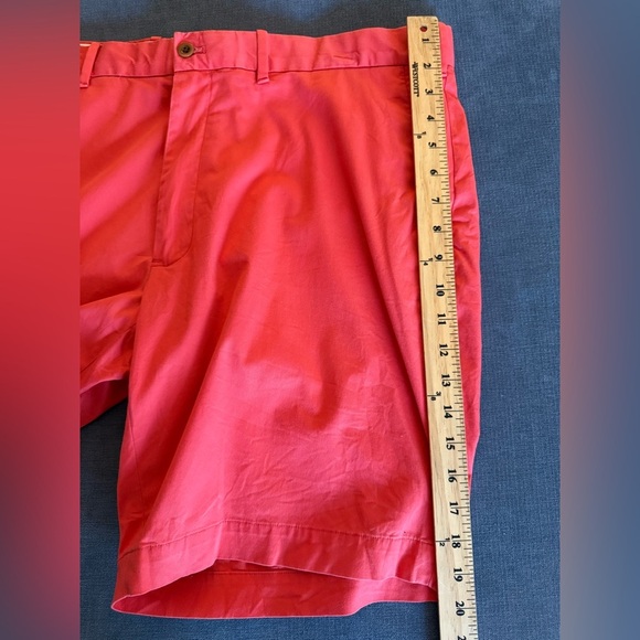 Polo Ralph Lauren Men Pink Chino Shorts SZ 38 Stretch Classic Fit Pockets Preppy - Picture 9 of 10